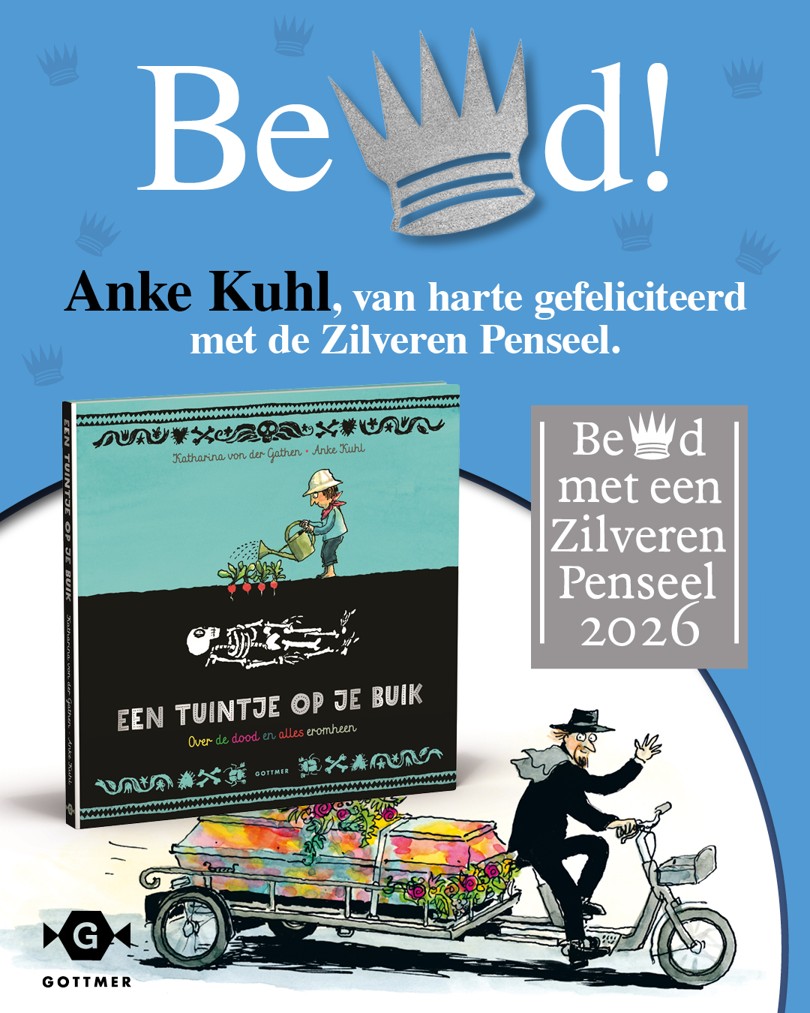 Zilveren Penseel voor Anke Kuhl en 'Een tuintje op je buik' Gottmer 2026