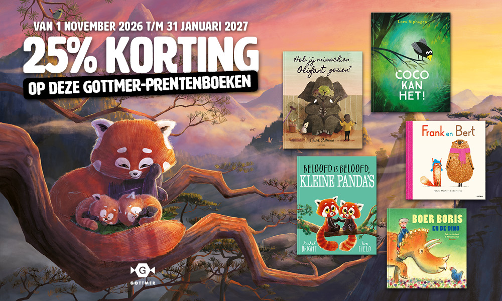 Vijf prentenboeken van Gottmer met 25 procent korting